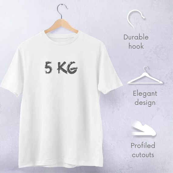 OGIVO Kleiderbügel Holz – 20er Set Holzbügel Bügel aus Holz für Ihre Garderobe – 360° drehbarer Haken – Einkerbungen an den Schultern – Hangers Clothes (Natur)