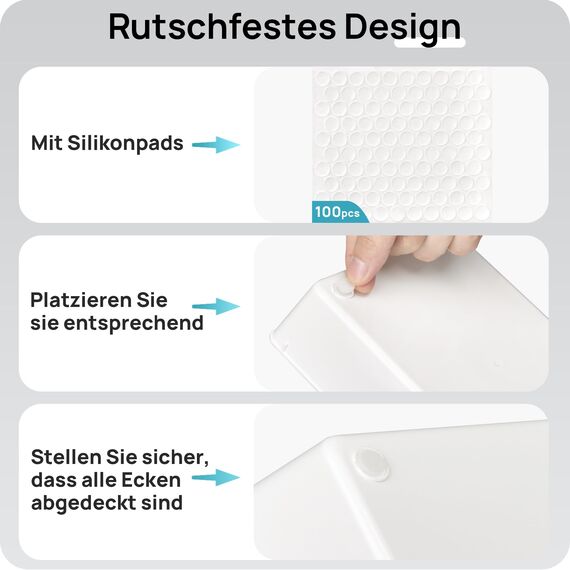 Vtopmart 25 Stücke Weiß Schubladen Organizer mit 4 Größen, Make up Ordnungssystem, Schminktisch Organizer Einsetzbar für Makeup, Küchen, Badezimmer, Büro, Schminktisch