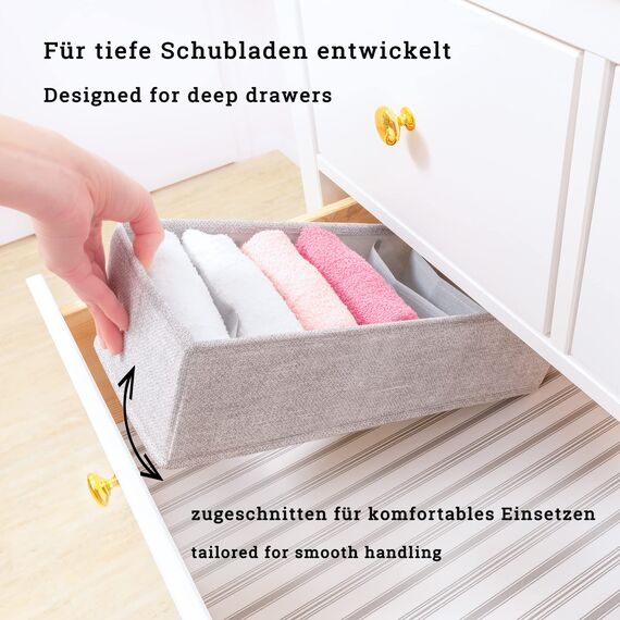 SIMPLE JOY® HEMNES DOUBLE Organizer für ikea HEMNES 160cm Doppelkommode, Schadstoffgeprüft, DAS ORIGINAL; passgenau; Schubladen Ordnungssystem sicher für Babykleidung, Wickelbedarf; 8er Set