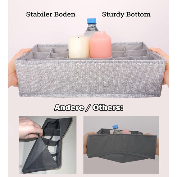 SIMPLE JOY® HEMNES Organizer, Schadstoffgeprüft, DAS ORIGINAL; Stabiler Boden; Schubladen Ordnungssystem für Wickelbedarf, Kinderkleidung, Socken, Unterwäsche; 5er Set, passgenau für ikea Kommode