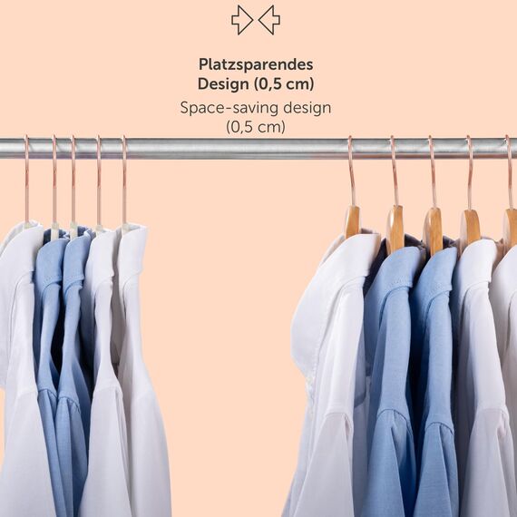 Blumtal Kleiderbügel 30 Stück - Kleiderbügel Samt 360° drehbar und belastbar - Kleiderbügel platzsparend und rutschfest - Kleiderbügel Weiß mit Samtbezug - Samtbügel - Velvet Hangers - Hangers Clothes