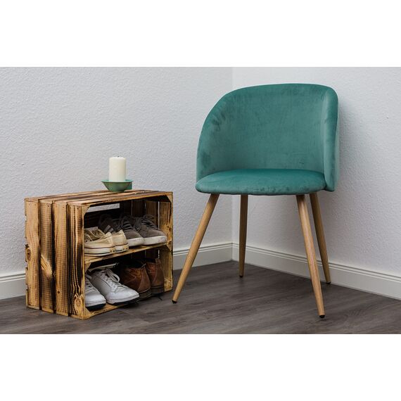 3 x Schuhschrank Schuhregal aus geflammten Holzkisten Schuhablage für 12 Paar Schuhe als Schuhständer Schuhaufbewahrung aus Holz Maße 50x30x40cm (je Kiste) stabiles Regal in Obstkisten Optik