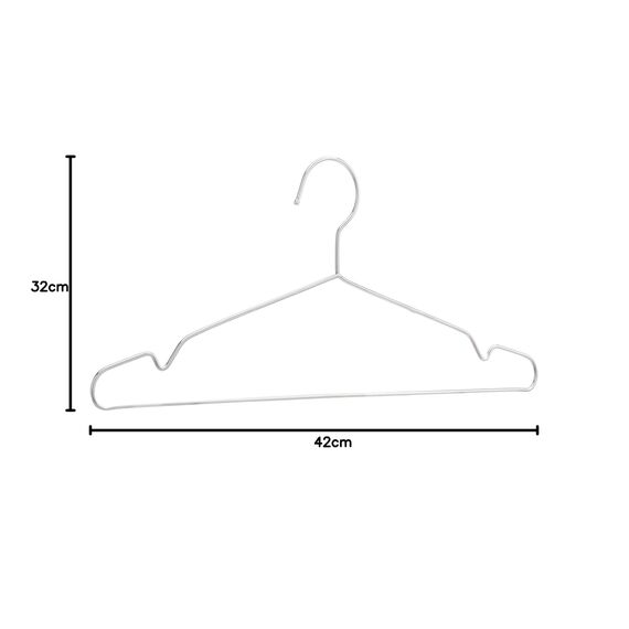 Amazon Basics Kleiderbügel aus Edelstahl, 20er-Pack, Chrome