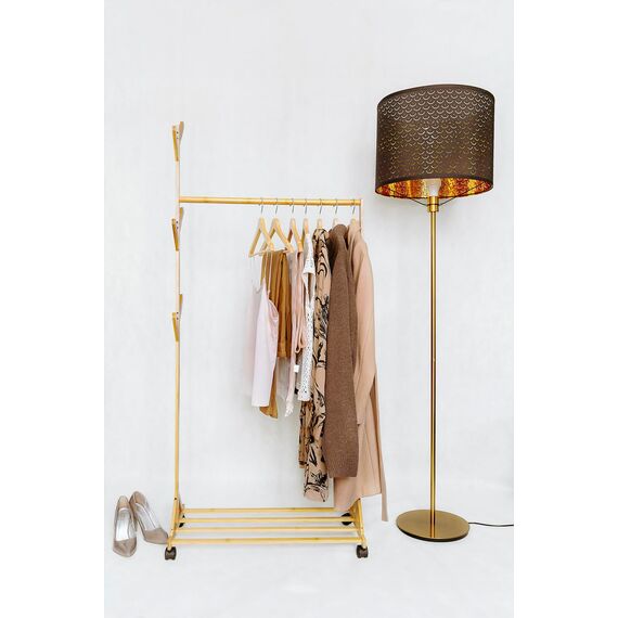 OGIVO Kleiderbügel Holz – 100er Set Holzbügel Bügel aus Holz für Ihre Garderobe – 360° drehbarer Haken – Einkerbungen an den Schultern – Hangers Clothes (Natur)