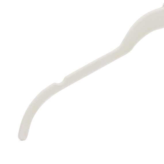 Amazon Basics Kleiderbügel für Hemd/Kleid, mit Samt überzogen, 100er-Pack, Elfenbein