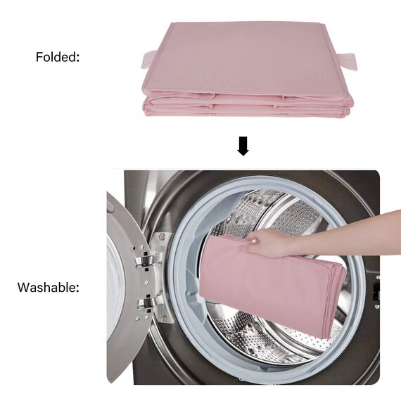 GRANNY SAYS Hängeregal Schrank Organizer mit 3 Fächern, 1 Stück Kleiderschrank Hängeorganizer stabil, Rosa Organizer Schrank Hängend, Faltbare Hängeregal Stoff Schmal, Hanging Wardrobe Organiser