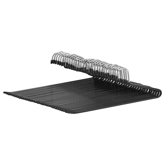 Amazon Basics Hosenbügel, einfaches Aufhängen, 30er-Pack, Verchromt