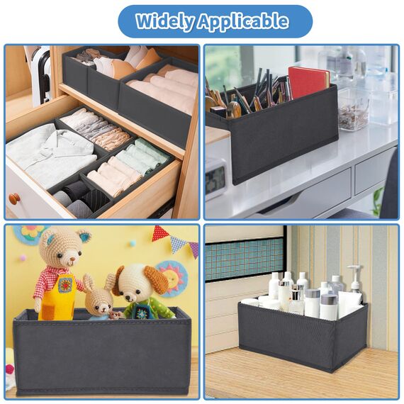 Withosent 4er Set HEMNES Doppelorganizer für Kommode, Wickeltisch, Kleiderschrank Organizer, Schubladen, Ordnungssystem für Wickelutensilien, Kinderkleidung, Socken, BH, Unterwäsche