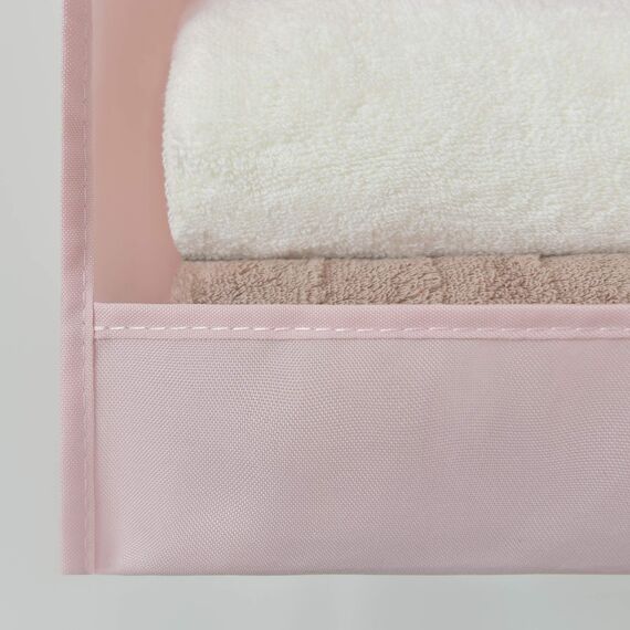 GRANNY SAYS Hängeregal Schrank Organizer mit 3 Fächern, 1 Stück Kleiderschrank Hängeorganizer stabil, Rosa Organizer Schrank Hängend, Faltbare Hängeregal Stoff Schmal, Hanging Wardrobe Organiser