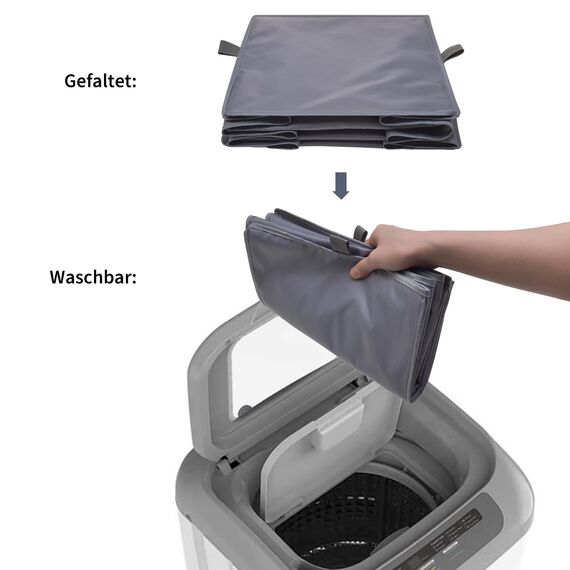 GRANNY SAYS Hängeregal Schrank mit 3 Fächern, 2 Stück Hängeaufbewahrung Kleiderschrank Organizer hängend, Schrank Hängeorganizer, Faltbare Hängeregal Stoff, Hanging Organizer Grau