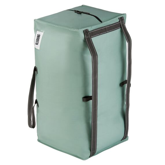 VENO 87 Liter extra große Umzugstaschen mit Rucksackgurten, Umzugshelfer, Starke Griffe und Reißverschlüsse, Kleideraufbewahrung, Wäschesäcke, wiederverwendbar und nachhaltig (Hellgrün, 6er-Pack)