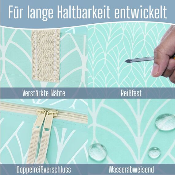 VENO 87 Liter extra große Umzugstaschen mit Rucksackgurten, Umzugshelfer, starke Griffe und Reißverschlüsse, Kleideraufbewahrung, wiederverwendbar und nachhaltig (Immergrün, 6er-Pack)