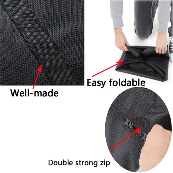 Ubagoo Groß Aufbewahrungstasche 600D Oxford Heavy-Duty Belastbare Aufbewahrungstasche Tragetasche Mit Handgriff für Bettzeug Matratzenauflagen Decken Bettdecken and Kissen(72*43*28CM,90L)