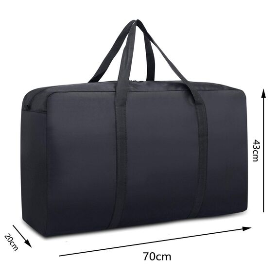 Ubagoo Aufbewahrungstasche Oxford Heavy-Duty Belastbare Aufbewahrungstasche Tragetasche Mit Handgriff für Bettzeug Matratzenauflagen Decken Bettdecken and Kissen (70 * 43 * 20 cm, 60L)