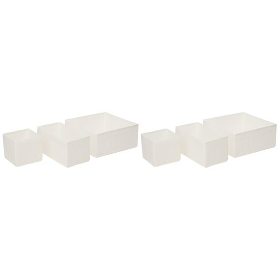 IKEA SKUBB-Box, 6er-Set, weiß