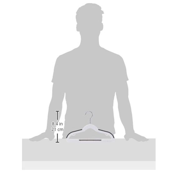 Amazon Basics Kinder-Kleiderbügel aus Kunststoff, 30 Stück, Weiß