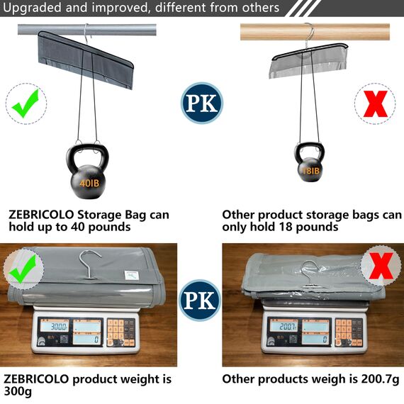 zebricolo, aufbewahrung handtaschen, große, Taschen aufbewahrung, Platzsparend, handtaschen Organizer, grau, handtaschen aufbewahrung,1 Stücke