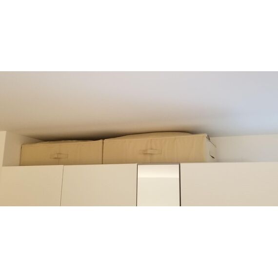 iwill CREATE PRO 2er-Pack, faltbare Aufbewahrungsboxen mit Deckel unter dem Bett, platzsparende Aufbewahrungsboxen für Schlafzimmer, Kleiderschrank, Dachboden, Beige