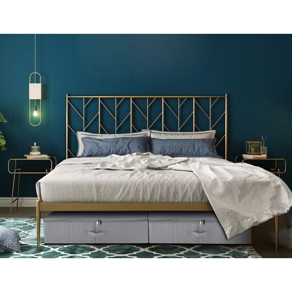 2er-Pack, faltbare Unterbett-Aufbewahrungsboxen mit Reißverschlussabdeckung, Aufbewahrungsbehälter aus festem Stoff für Decken, Kleidung, Schuhe, Spielzeug, staubdicht und waschbar, hellgrau