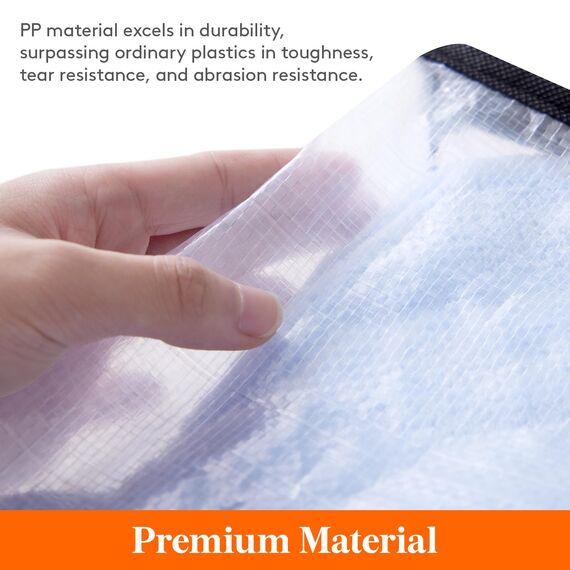 Lifewit 6 Stück Transparente Plastik Aufbewahrungstasche, 60L Kleideraufbewahrung Kleiderschrank Aufbewahrung Umzugskartons Aufbewahrungsboxen mit Verstärkter Griff für bettdecken, Kleidung, Decke