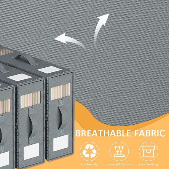 WANGIRL 6 Stück Aufbewahrung Bettwäsche Organizer, Faltbarer Aufbewahrungstasche für Bettlaken Kann in Kleiderschrank, Unterbett und in Schubladen, Aufbewahrungsbox für Bettlaken und Kleidung