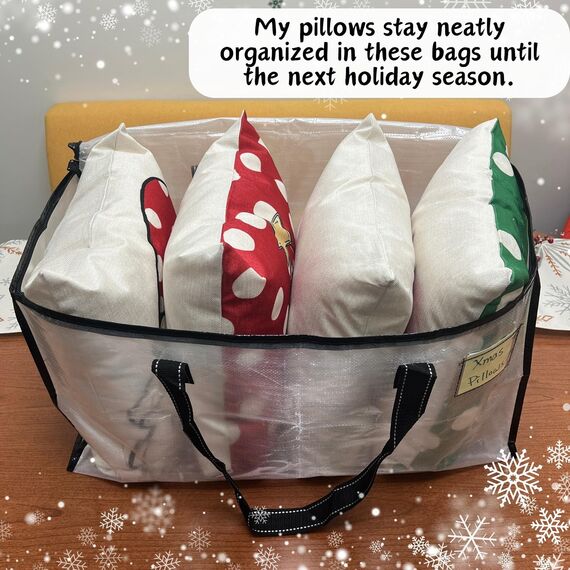 VENO Umzugstaschen 6 Stück Aufbewahrungstasche mit Griffe und Reißverschlüssen, Kleideraufbewahrung Umzugskartons, Faltbare Aufbewahrung Boxen,Wasserdichte Transporttasche (Transparent, 6er-Pack)