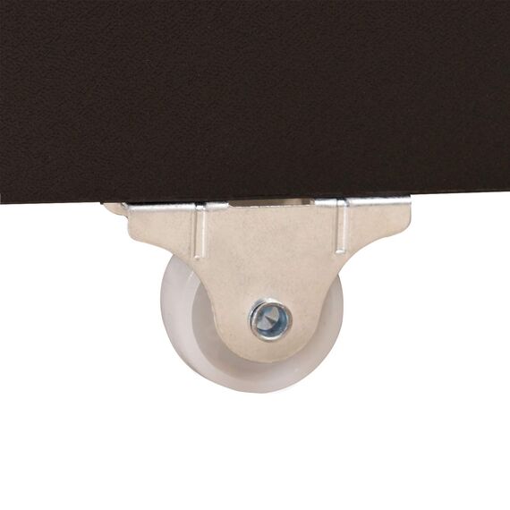 DORAFAIR Schublade für Bett, 2er Set Unter Bettschubladen Schubkasten mit weißen Rollen 90 x 47 x 27 cm, Schwarz