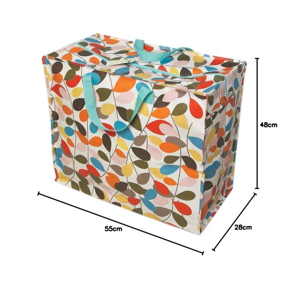 Riesentragetasche mit Blumenmuster – verschiedene Designs, plastik, Rot, Jumbo