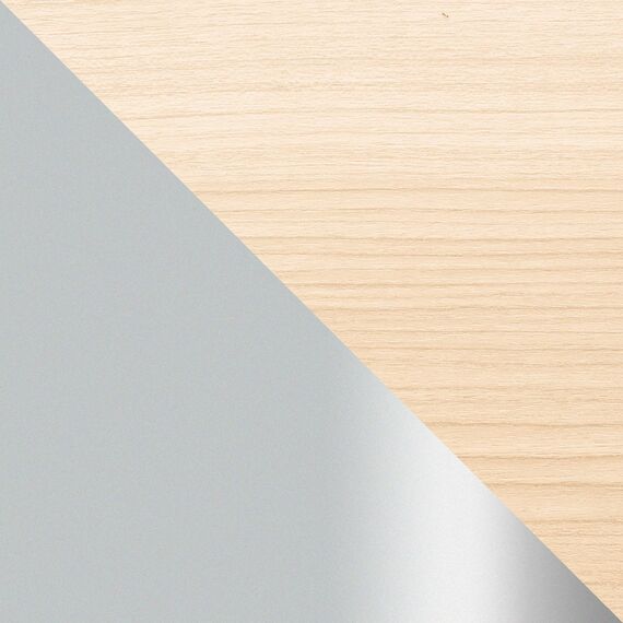 Umbra Flip 8 Garderobenhaken – Moderne, Schlichte und Platzsparende Garderobenleiste mit 8 Beweglichen Haken für Jacken, Mäntel, Schals, Handtaschen und Mehr, Natur/Nickel