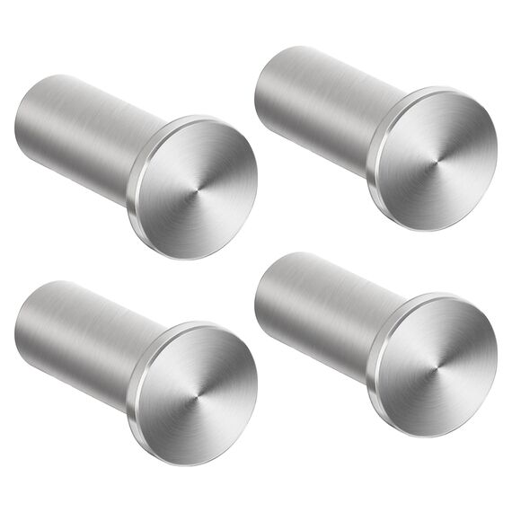 SAYAYO Garderobenhaken Edelstahl, Kleiderhaken Wand Haken zum Schrauben Handtuchhaken Wandhaken Garderobe Gebürstet 4 Stück für Badezimmer, Küche, Schlafzimmer, EGOY001Y-LS-4P
