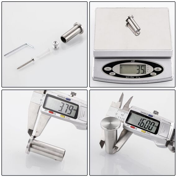 SAYAYO Garderobenhaken Edelstahl, Kleiderhaken Wand Haken zum Schrauben Handtuchhaken Wandhaken Garderobe Gebürstet 2 Stück für Badezimmer, Küche, Schlafzimmer, EGOY001Y-LS-2P