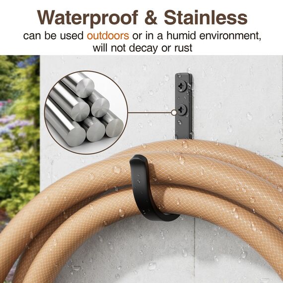 Josmimic Garderobenhaken Handtuchhaken und Haken für Wand - Bohren Wandhaken, Kleiderhaken, Schlüsselhaken für Zahnputzbecher, Bad, WC, 5 Stück, Schwarz, Mit Schrauben