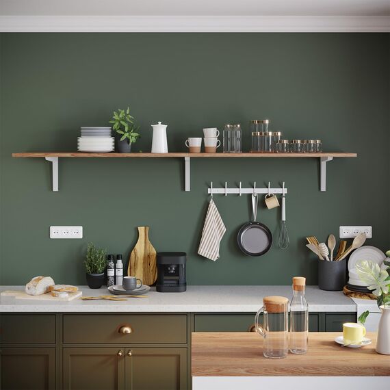 Dripex Garderobenleiste Rostfrei Edelstahl Kleiderhaken Garderobenhaken Doppelhaken bis zu 30kg belastbar Haken Weiß, 6 Haken 2 Stück