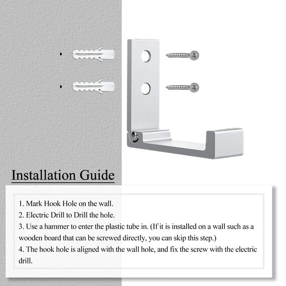 OHIYO Klappbare Wandhaken, 6 Stück Klapphaken zum Aufhängen von Mänteln, Taschen, Rucksäcken und Handtüchern, Wandhaken (Silber)