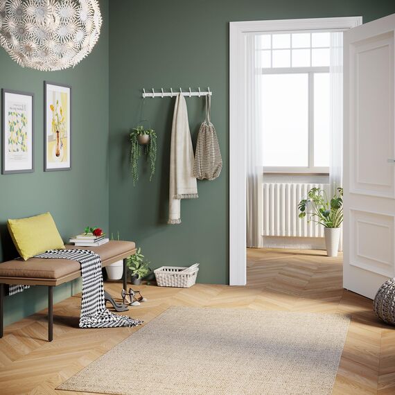 Dripex Garderobenleiste Rostfrei Edelstahl Kleiderhaken Garderobenhaken Doppelhaken bis zu 30kg belastbar Haken Weiß, 8 Haken