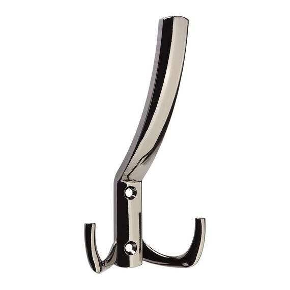 SOTECH 5 Stück Garderobenhaken JULIE groß (143 x 76 x 67 mm) Chrom dunkel Haken