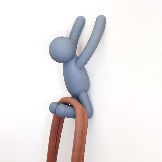 Umbra Buddy Wandhaken Set - Dekorative Haken für Jacken, Schals, Taschen & Handtücher - 3er Set, dunkelgrau (Dunkelgrau)