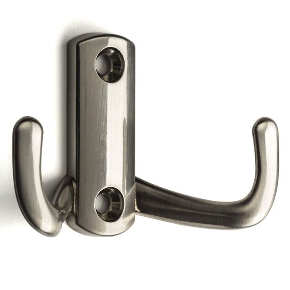 10 x SO-TECH® Garderobenhaken Julie Kleiderhaken Mantelhaken Wandhaken Edelstahloptik (klein)