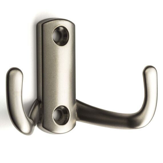 10 x SO-TECH® Garderobenhaken Julie Kleiderhaken Mantelhaken Wandhaken Edelstahloptik matt (klein)