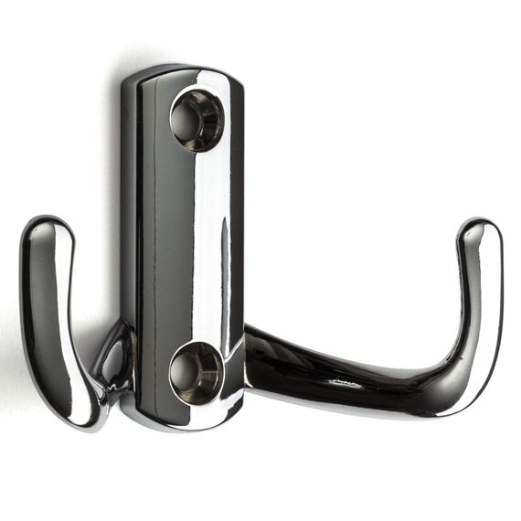 5 x SO-TECH® Garderobenhaken Julie Kleiderhaken Mantelhaken Wandhaken Chrom poliert (klein)