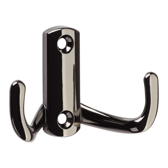 SOTECH 10 Stück Garderobenhaken JULIE klein (47,5 x 70 x 25 mm) Chrom dunkel Mantelhaken