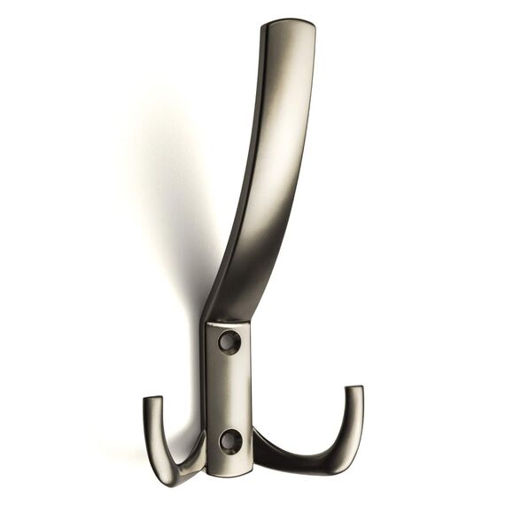 5 x SO-TECH® Garderobenhaken Julie Kleiderhaken Mantelhaken Wandhaken Edelstahloptik matt (groß)