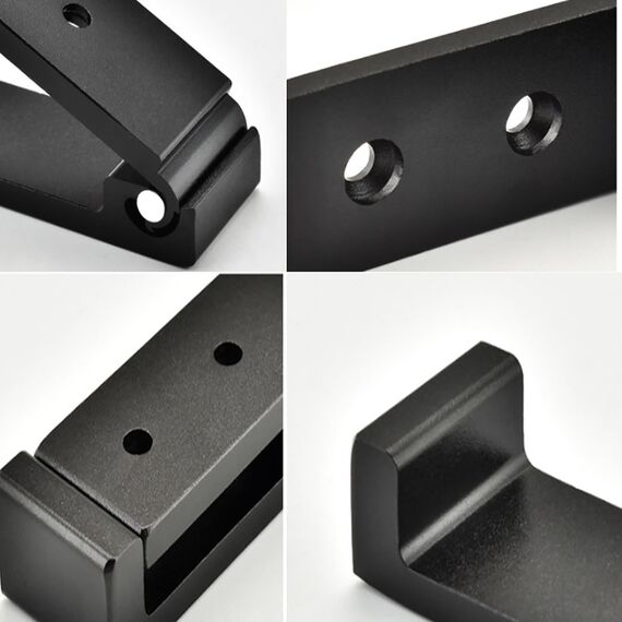 OHIYO Faltbare Kleiderhaken 2 Stück Faltbare Wandhaken zum Aufhängen von Mänteln, Wandhaken zum Aufhängen von Taschen, Rucksäcken, Hüten und Kopfhörern (Schwarz)