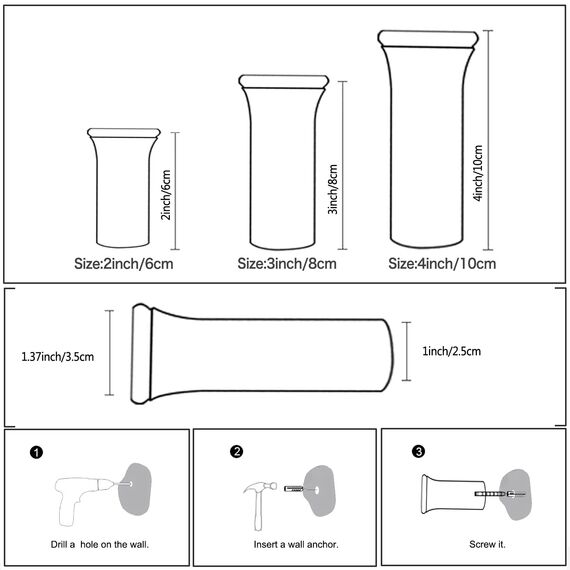 HomeDo 6 Stück Wandhaken Holz Rund,Kleiderhaken Wand, Dekorative Garderobenhaken Holz, Vintage Garderobe,Holzhaken,Huthaken (R3.5-Cherry-8cm, 6p)
