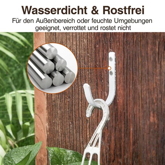 Josmimic 10-Stück Garderobenhaken Handtuchhaken und Haken für Wand - Bohren Wandhaken, Kleiderhaken, Schlüsselhaken für Zahnputzbecher, Bad, WC, Weiß, Mit Schrauben