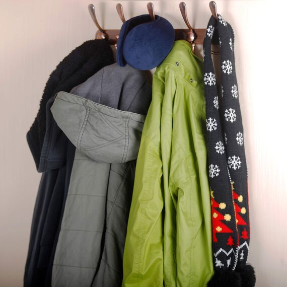 Dseap Garderobenleiste - Schwerlast Garderobenhaken Mit 5 Dreifachhaken, Edelstahl Wandgarderobe, Kleiderhaken Wand, Hakenleiste Garderobe für Mantel Hut Handtuch Handtasche, Antikes Kupfer, 2 Stück