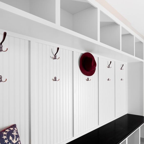 Stahlia Garderobenhaken KUPFER (10 Stück) Haken zum Schrauben vintage Kleiderhaken Garderobe KURZ Haken für Garderobe Metallhaken