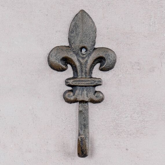 4er Set Set Haken Lilie Wandgarderobe Garderobe Wandhaken Gusseisen Antik Shabby Chic Vintage