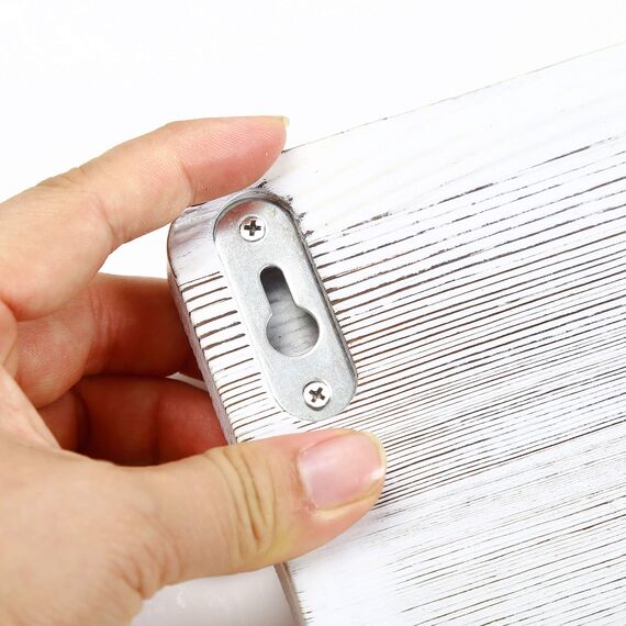 WEBI Garderobenleiste,Garderobenhaken mit 5 Dreifachhaken,Wandgarderobe Holz,Kleiderhaken Wand,Hakenleiste Garderobe,Jackenhalter Wand für Mäntel,Jacken,Weiß,2 Stück