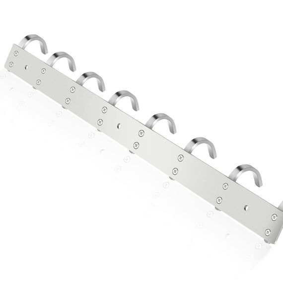 ERWEY Hakenleiste Küchenleiste Kleiderhaken, Garderobenleiste Garderobenhaken Wandhaken Edelstahl für Bad Küche Kleidung Handtuch